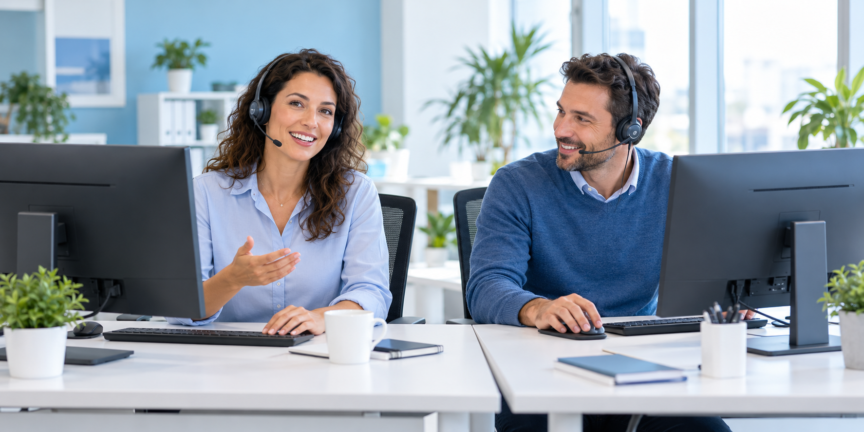 Illustration d’une équipe d’assistance informatique