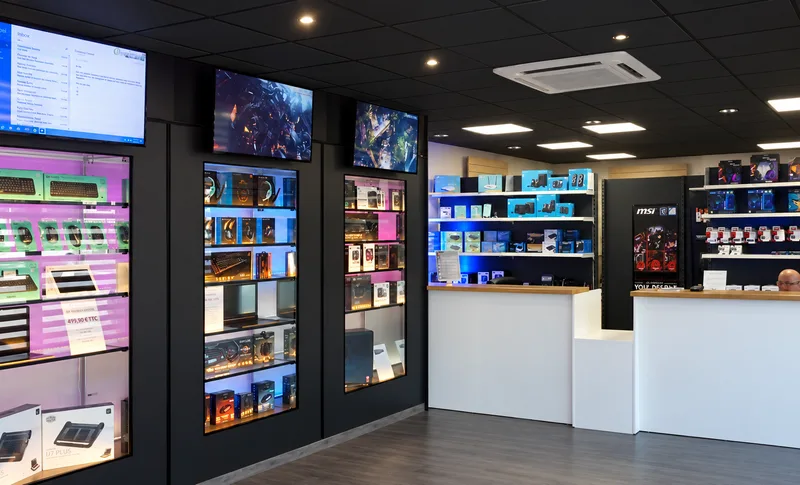 Intérieur du magasin INGEDUS à Nancy